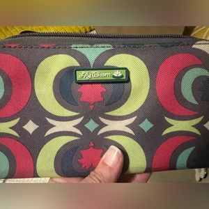 Lily Bloom wallet with zipper closure